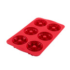 6 Piece Mixed Cake and Cookie Mold Red