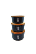 Set of 3 refrigerator storage boxes