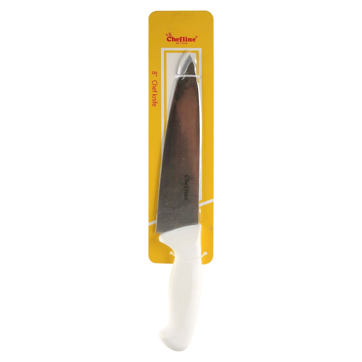 8" knife with white handle