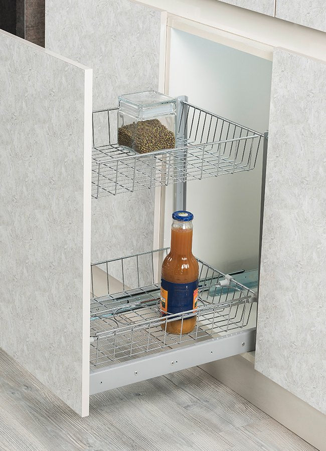 Bottle unit with basket