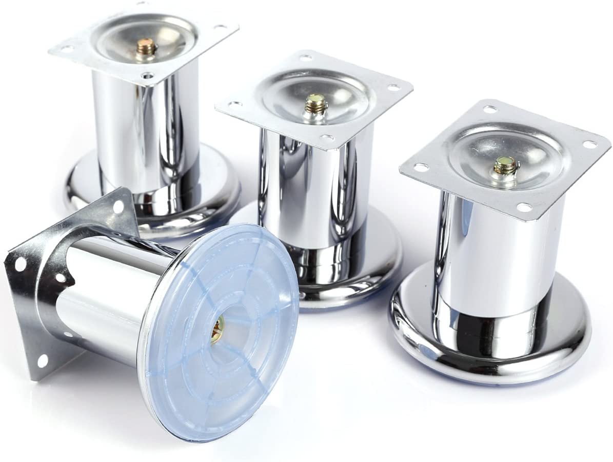 Sofa Leg Stainless Steel Rounded 8 cm