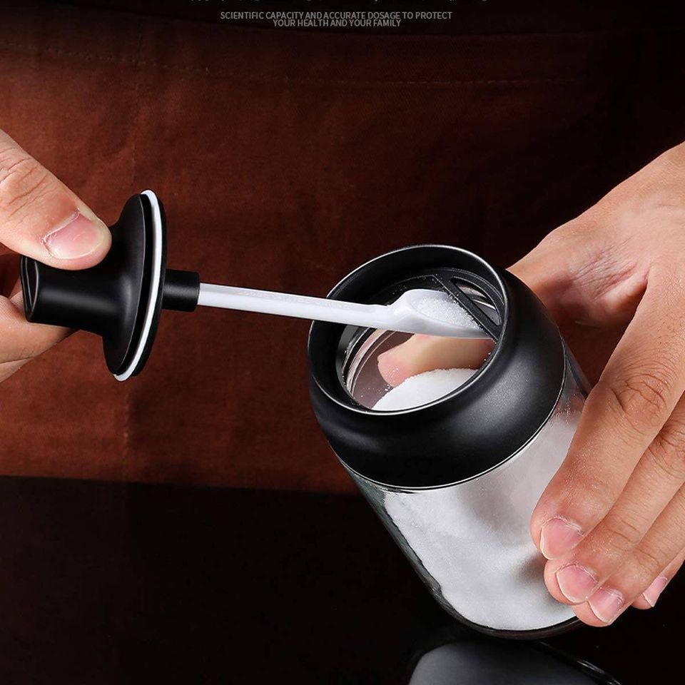 Glass Spice Jar with Serving