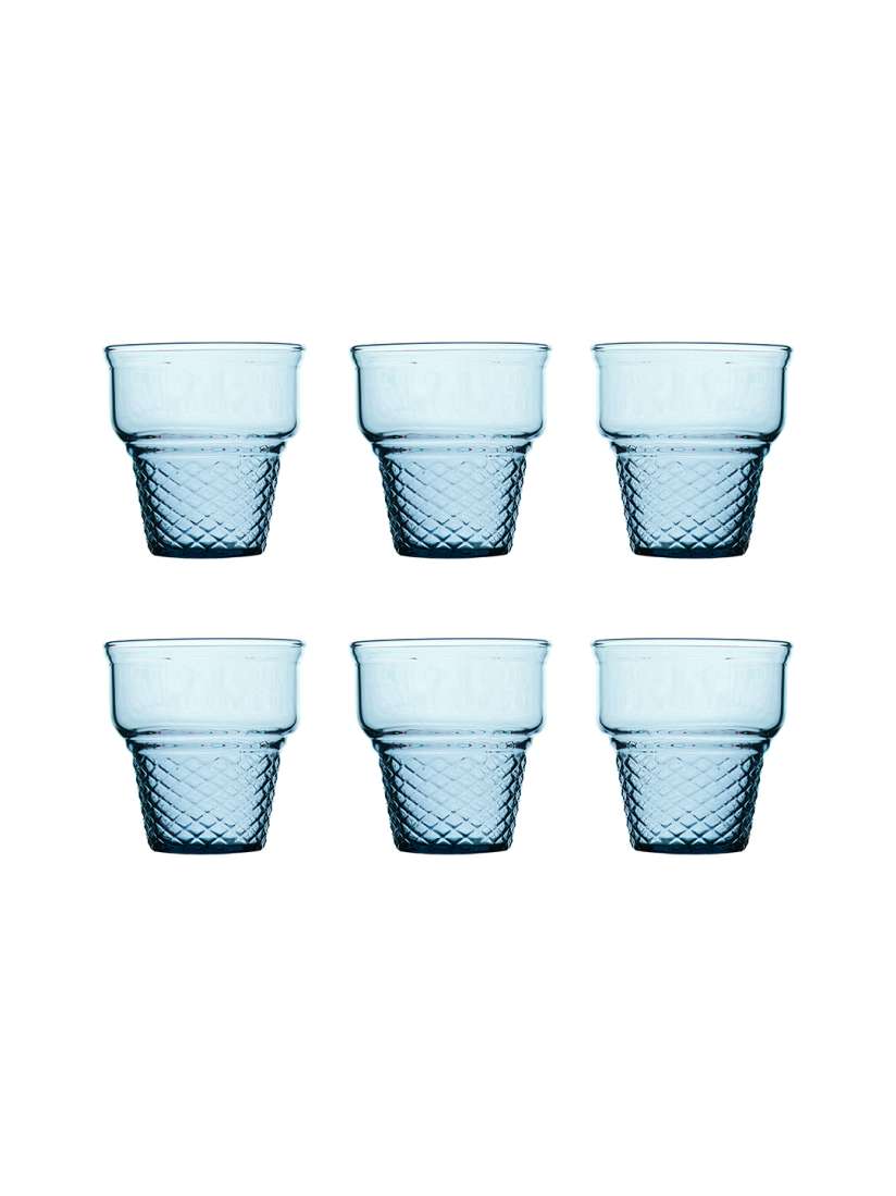 Pasabahce Mini Cornet Ice Cream Cup - 245ml Color:Blue