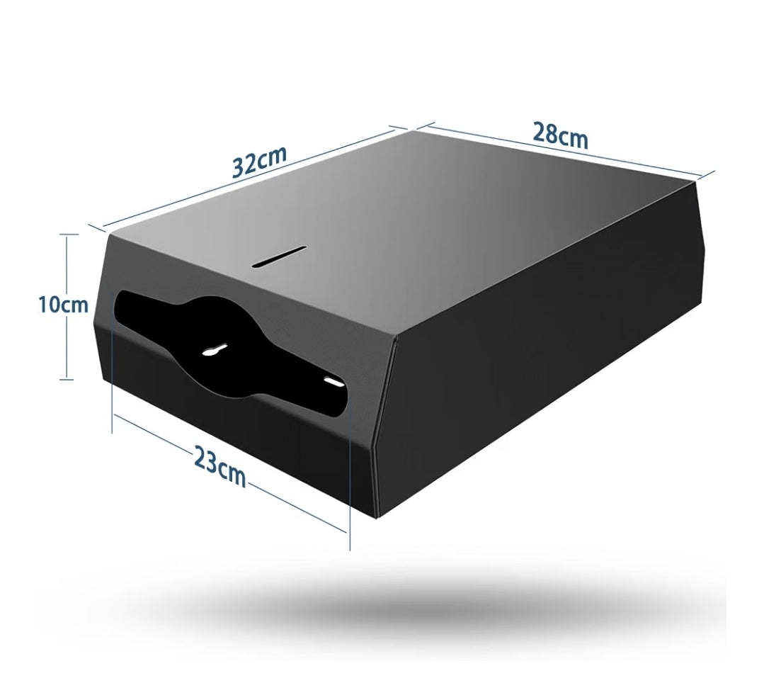 C-Fold Steel Tissue Dispenser (BLack) 300