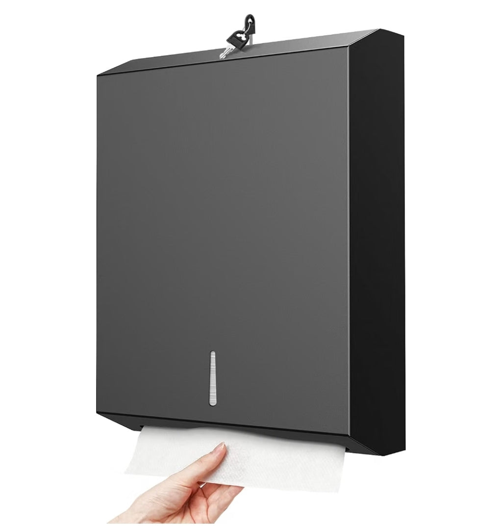 C-Fold Steel Tissue Dispenser (BLack) 300