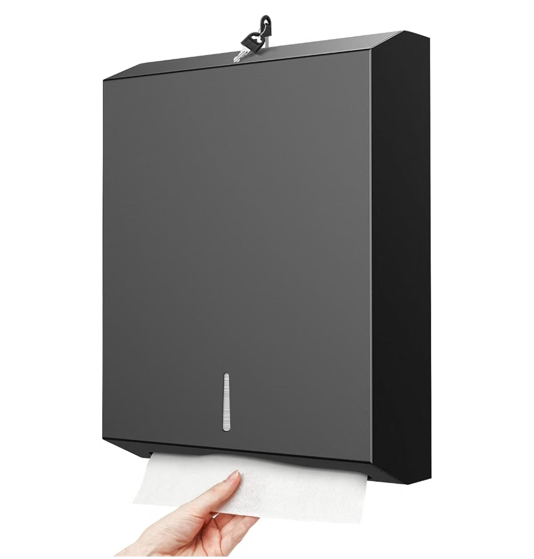 C-Fold Steel Tissue Dispenser (BLack) 300