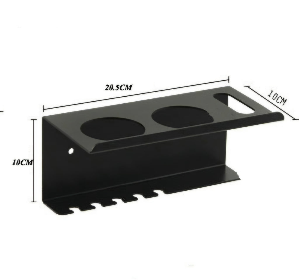 Toothbrush & Toothpaste Holder with Tumbler Stainless 304 double (Black)