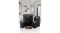 Black bathroom set 5 pieces