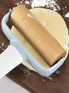 Durable plastic handle wooden skewer