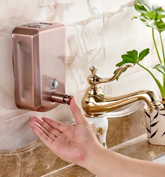 Stainless Steel Soap Dispenser 0.500 ML Bronze