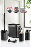 Besa 5-piece black bathroom set