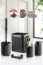 Besa 5-piece black bathroom set