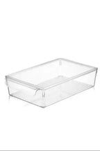 refrigerator organizer with cover