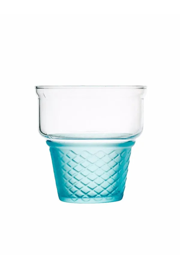 Pasabahce Mini Cornet Ice Cream Cup - 245ml Color:Blue
