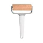 Durable plastic handle wooden skewer
