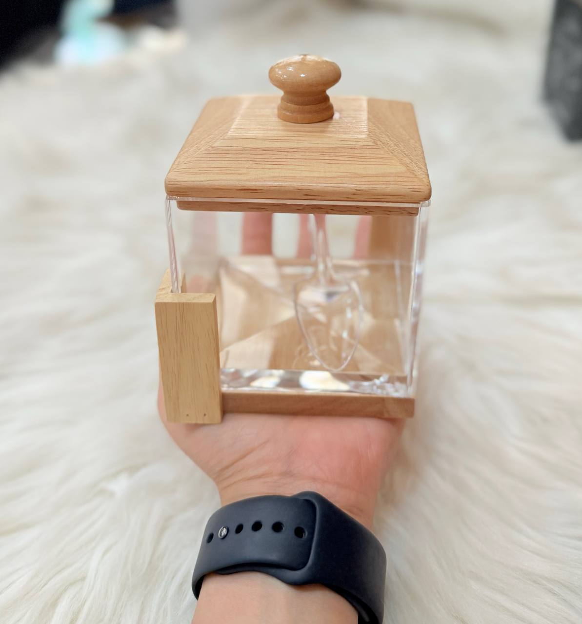 Square Acrylic Sugar Bowl