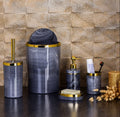 Bathroom set 5 pieces Grey Marble