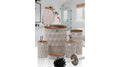Bathroom set 5 piece wooden brown