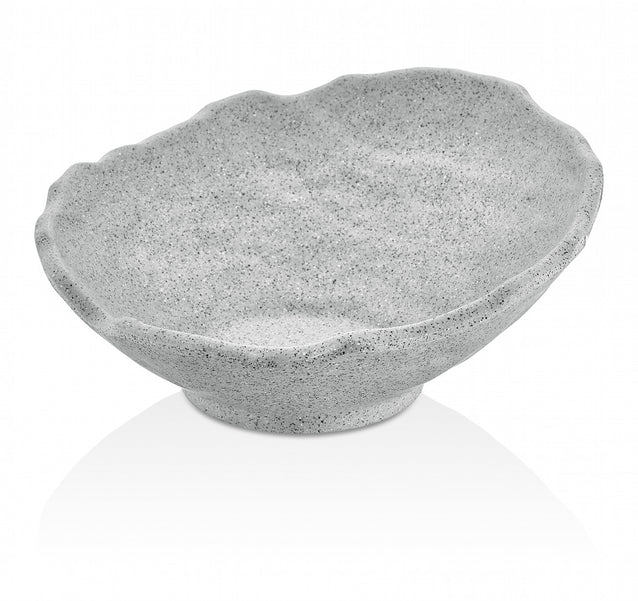 وعاء مائل جرانيت رمادي من كولسان - 23.2x22.5 سم
