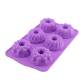 6 Piece Mixed Cake and Cookie Mold Lilac