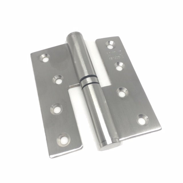 Right/left stainless steel flag hinge 10 cm