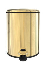 Golden stainless steel basket and brush set