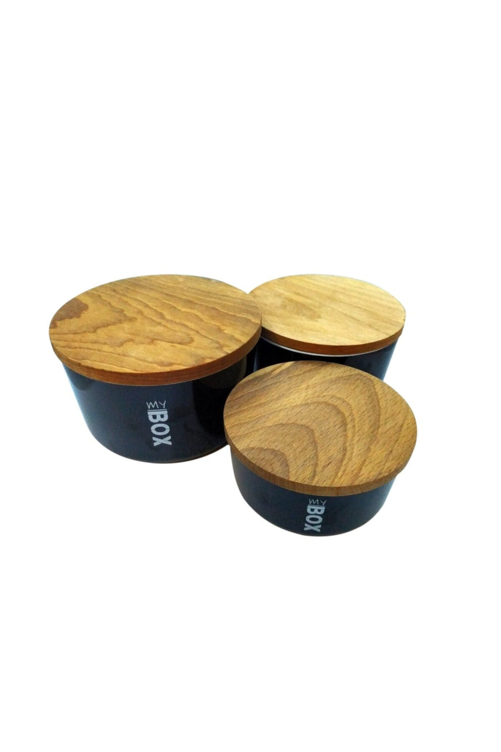 Set of 3 refrigerator storage boxes