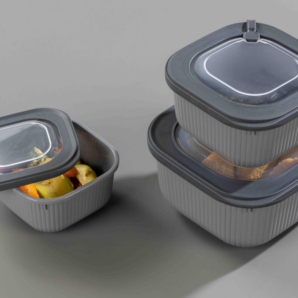 3-piece silicone food container set