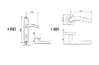 Room Door Handle Modle Allegra