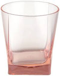 Pasabahce Carre Old Fashioned Glass - Pink, 310ml