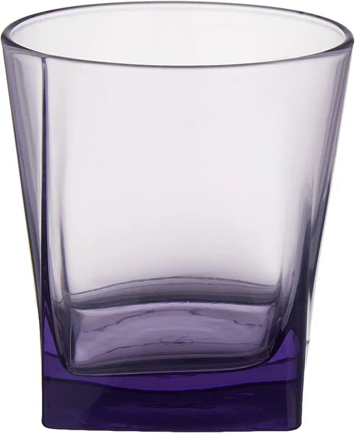 Pasabahce Carre Old Fashioned Glass - Purple, 310ml