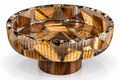 Epoxy Resin Wood Plate – Deep, with Base