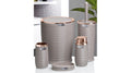 5-piece bathroom set, brass brown