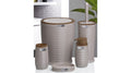 5-piece bathroom set, wooden brown