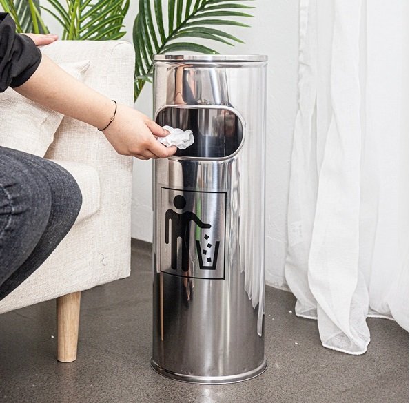 Vertical Stainless steel 201 Cigarette Extinguisher  Small