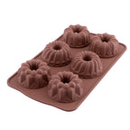 6 Piece Mixed Cake and Cookie Mold Color Brown
