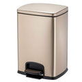 Stainless square pedal basket, Champagne , 6 litres