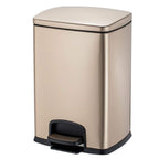 Stainless square pedal basket, Champagne , 6 litres