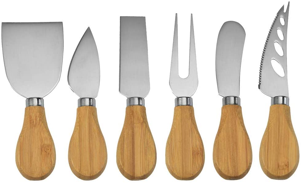 6 Pieces Cheese Knives Set