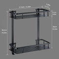 Shelves For Shower Corner 2 level Black