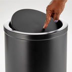Trash Basket Stainless 304 Black 12L