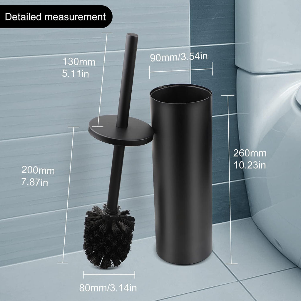 Toilet Brush Holder Black Stainless 304