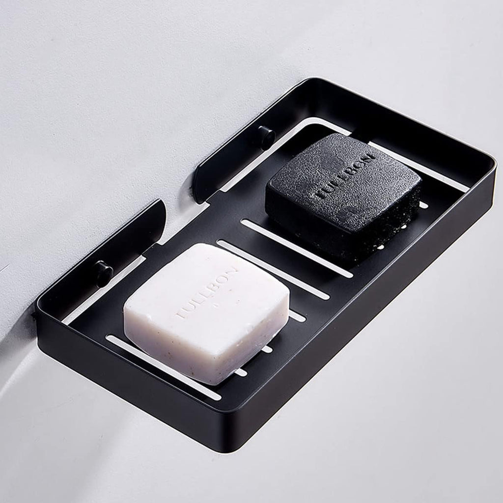 Melairy Soap Dish for bathroom (black)