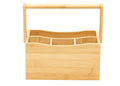 Wooden stand and organizer for dining