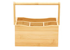 Wooden stand and organizer for dining