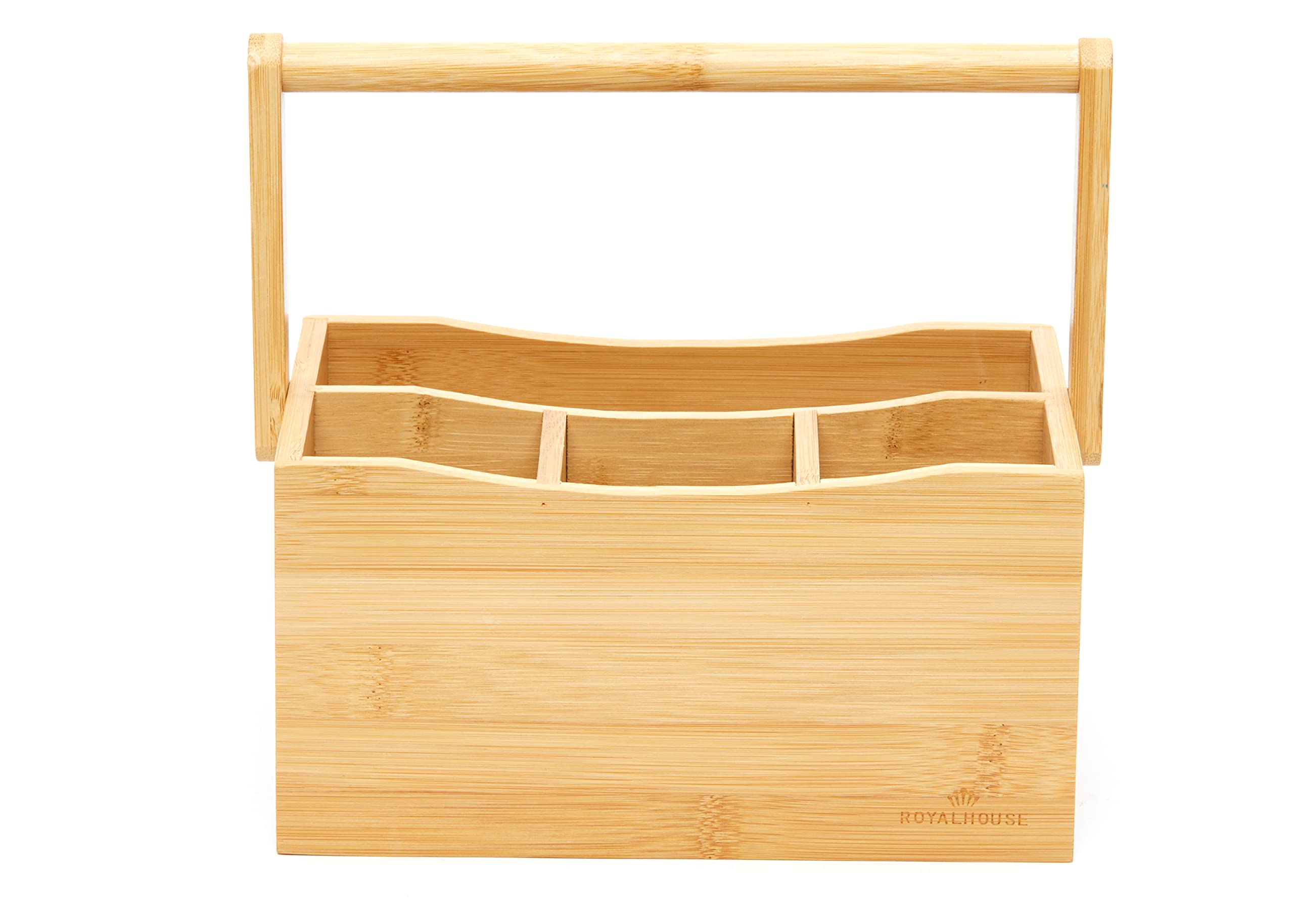 Wooden stand and organizer for dining