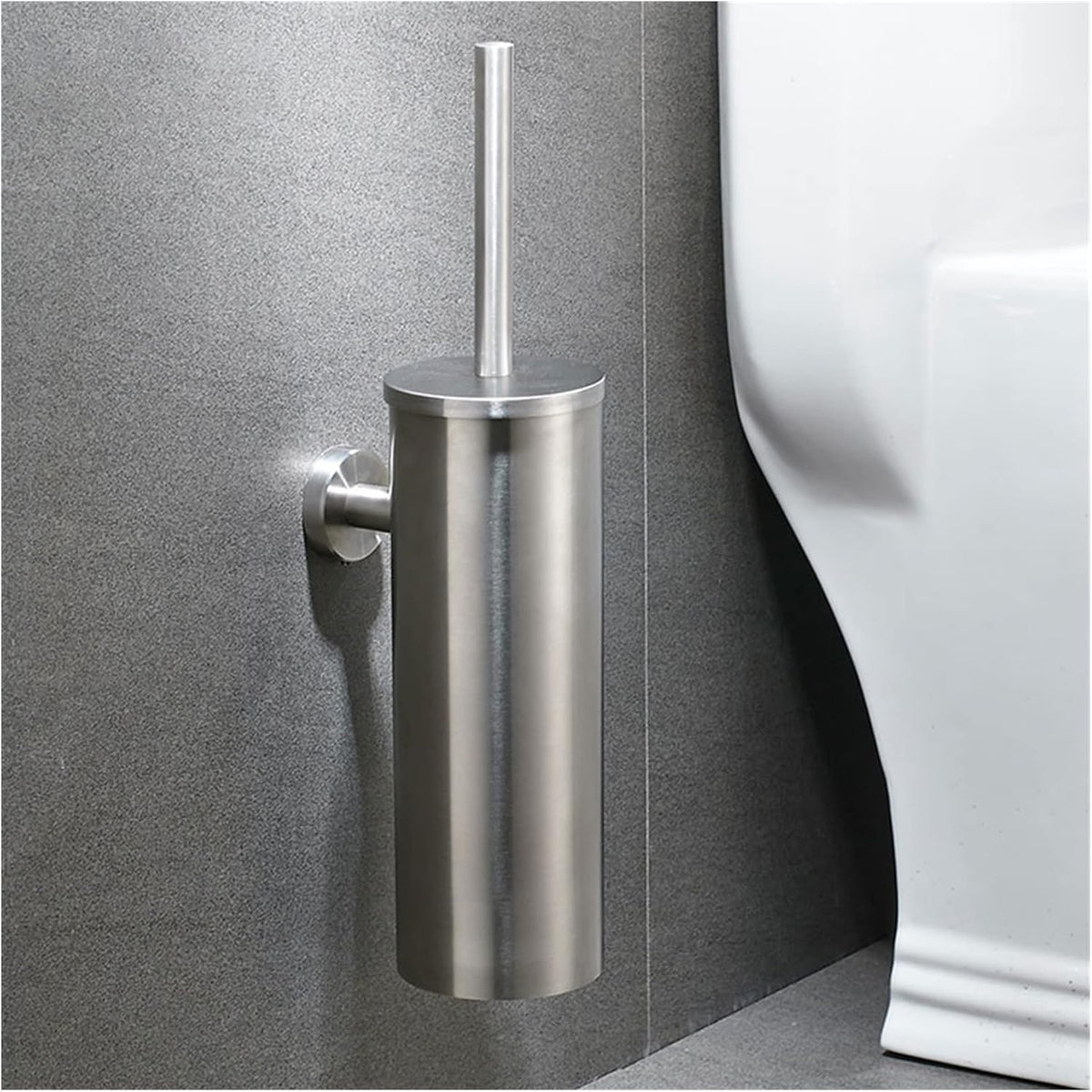 Toilet Brush Holder Silver Stainless 304