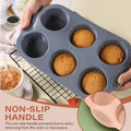 6 eye silicone cupcake mold
