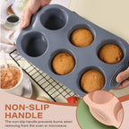 6 eye silicone cupcake mold