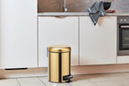 trash basket stainless gold 3L Elet